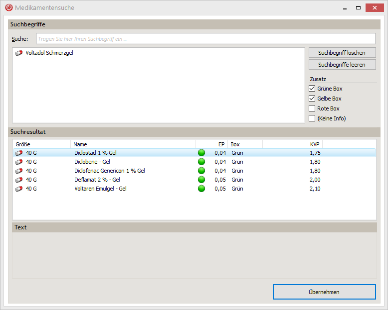 Medikamentensuche